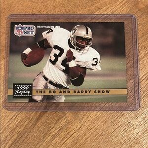 1991 The Bo and Barry Show NFL Pro Set Oakland Raiders #335.